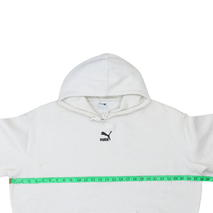 Womens UK Size M PUMA White Pullover Hoodie