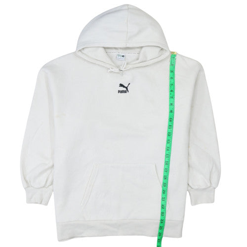 Womens UK Size M PUMA White Pullover Hoodie