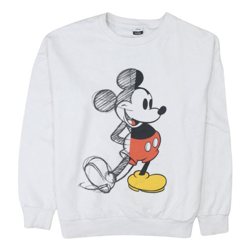 Womens UK Size M Disney at George White Pullover Sweatshirt
