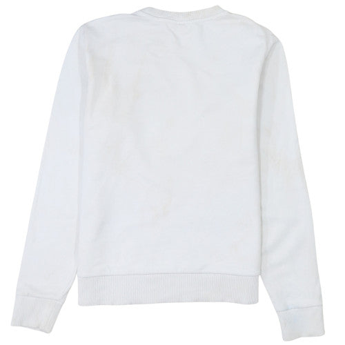 Womens UK Size M Calvin Klein White Pullover Sweatshirt