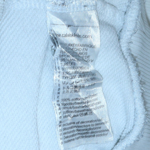 Womens UK Size M Calvin Klein White Pullover Sweatshirt