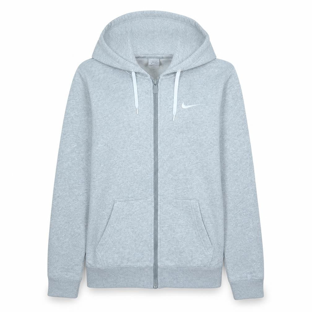 Womens UK Size M Nike Grey Full Zip Hoodie