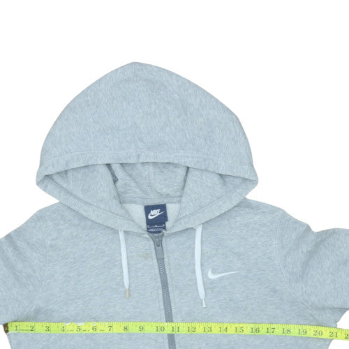 Womens UK Size M Nike Grey Full Zip Hoodie