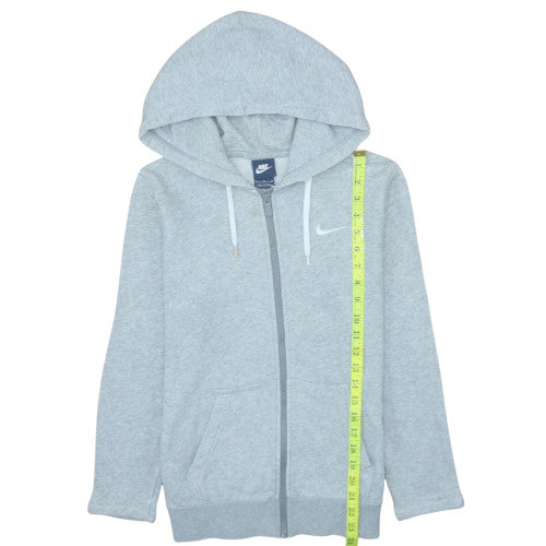 Womens UK Size M Nike Grey Full Zip Hoodie