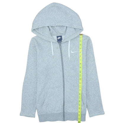 Womens UK Size M Nike Grey Full Zip Hoodie