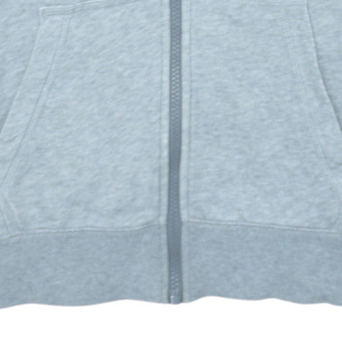 Womens UK Size M Nike Grey Full Zip Hoodie