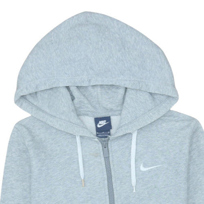 Womens UK Size M Nike Grey Full Zip Hoodie