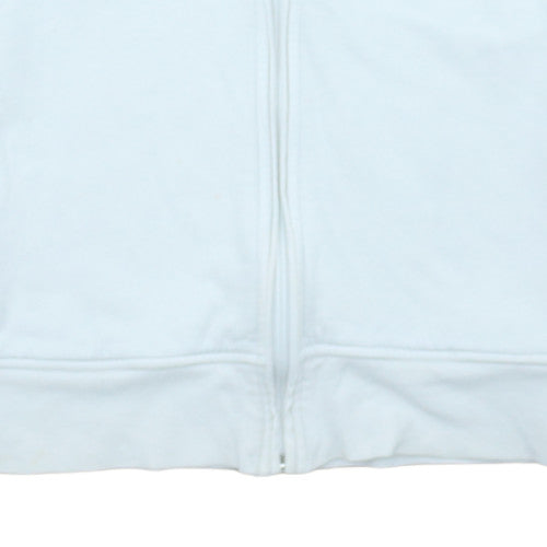 Mens UK Size M Emporio Armani White Full Zip Hoodie