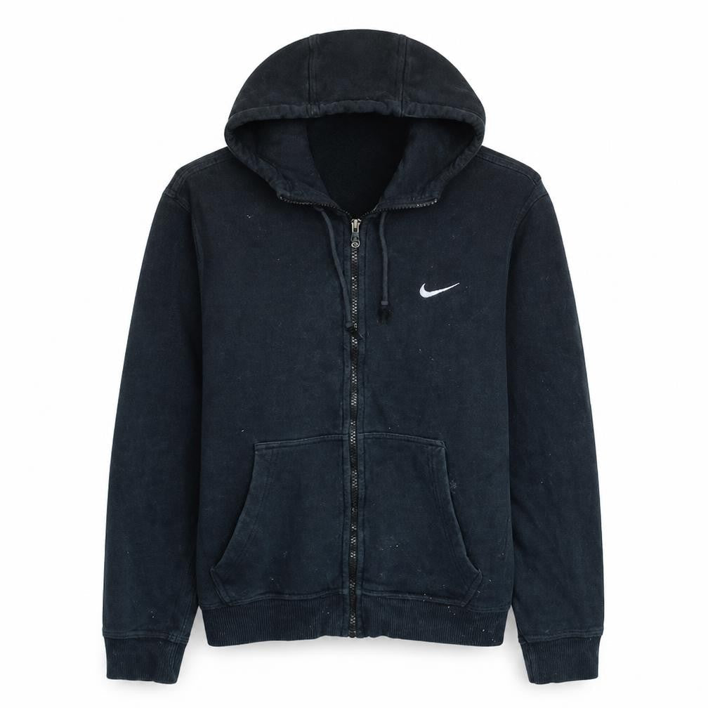 Womens UK Size S Nike Black Full Zip Hoodie