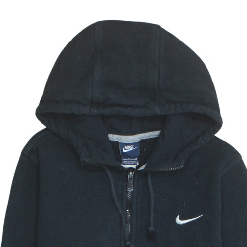 Womens UK Size S Nike Black Full Zip Hoodie