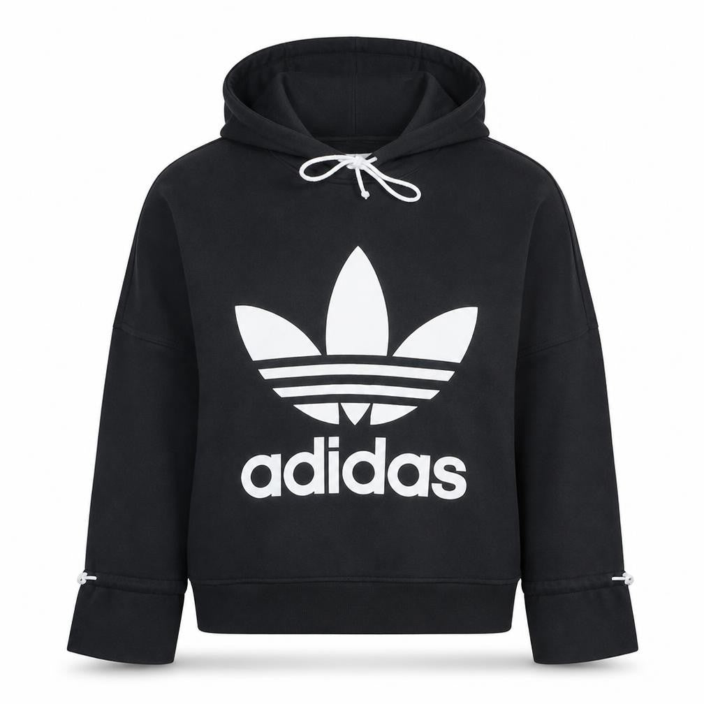 Womens UK Size 14 adidas Black Pullover Hoodie