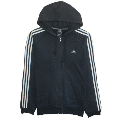 Mens UK Size L adidas Black Full Zip Hoodie