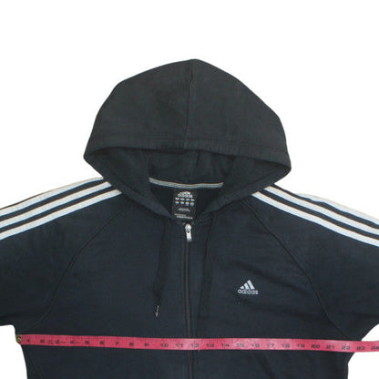 Mens UK Size L adidas Black Full Zip Hoodie