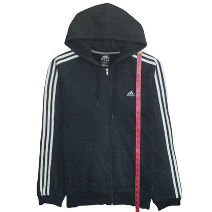 Mens UK Size L adidas Black Full Zip Hoodie