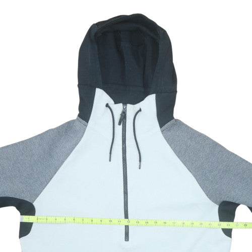 Mens UK Size L Nike Grey 1/2 Zip Hoodie