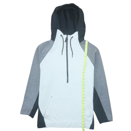 Mens UK Size L Nike Grey 1/2 Zip Hoodie