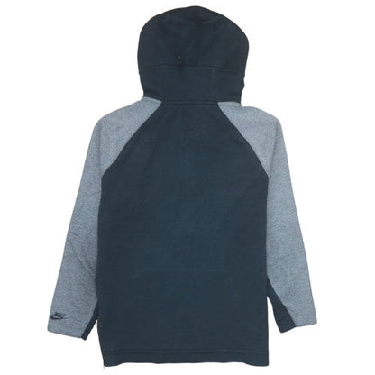 Mens UK Size L Nike Grey 1/2 Zip Hoodie