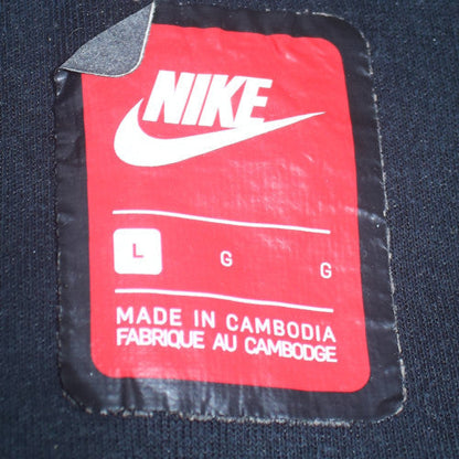 Mens UK Size L Nike Grey 1/2 Zip Hoodie