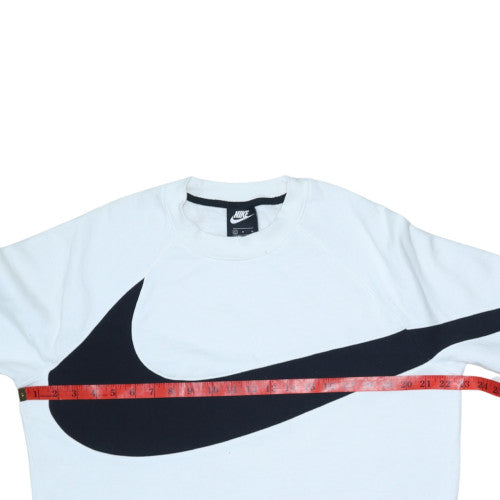 Womens UK Size M Nike White Pullover Sweatshirt