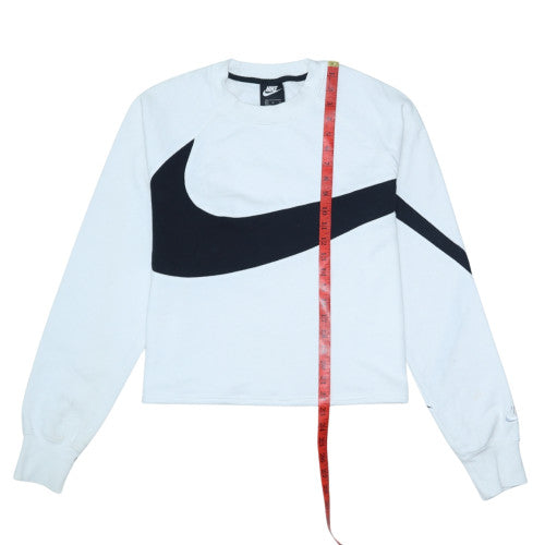 Womens UK Size M Nike White Pullover Sweatshirt