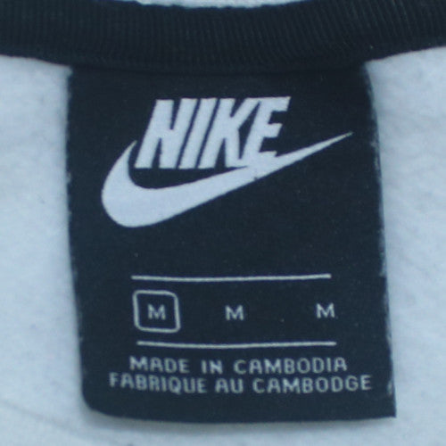 Womens UK Size M Nike White Pullover Sweatshirt