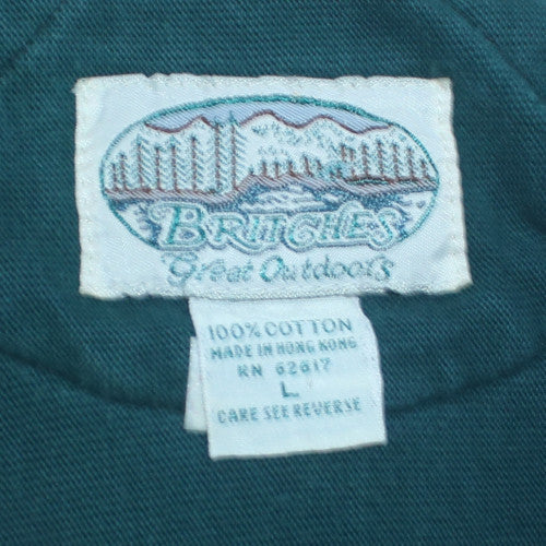Mens UK Size L Britches Great Outdoors 100% Cotton Polo Shirt