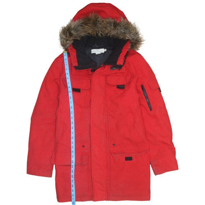 Mens UK Size M H&M Red Parka Coat