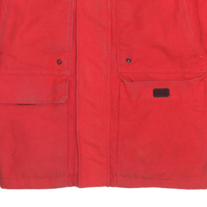 Mens UK Size M H&M Red Parka Coat