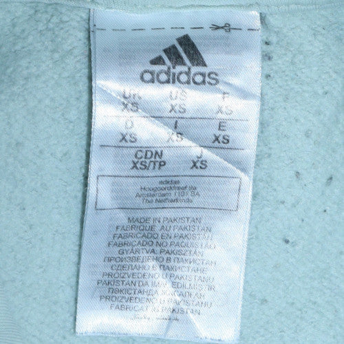 Womens UK Size XS adidas Blue Pullover Hoodie