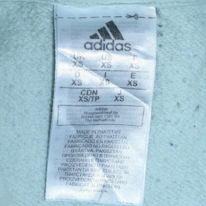Womens UK Size XS adidas Blue Pullover Hoodie