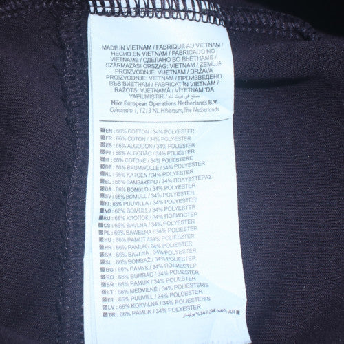 Mens UK Size M Nike Regular Fit Jogger Black Trousers