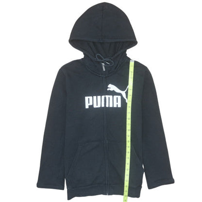 Womens UK Size 12 PUMA Black Full Zip Hoodie