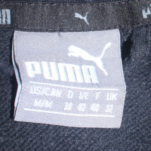Womens UK Size 12 PUMA Black Full Zip Hoodie