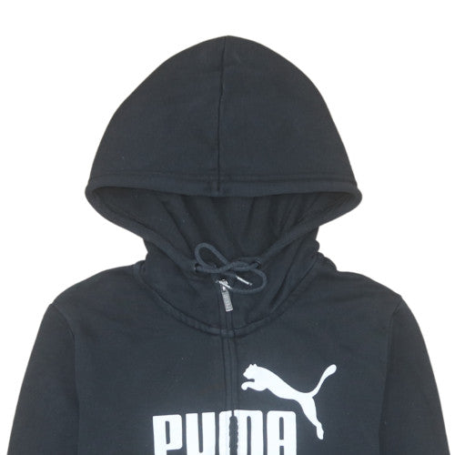 Womens UK Size 12 PUMA Black Full Zip Hoodie