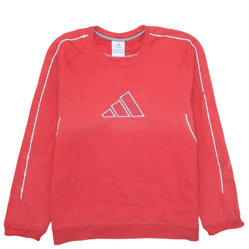 Mens UK Size XL adidas Red Pullover Sweatshirt