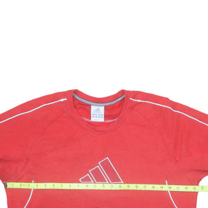 Mens UK Size XL adidas Red Pullover Sweatshirt