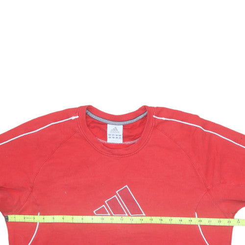Mens UK Size XL adidas Red Pullover Sweatshirt