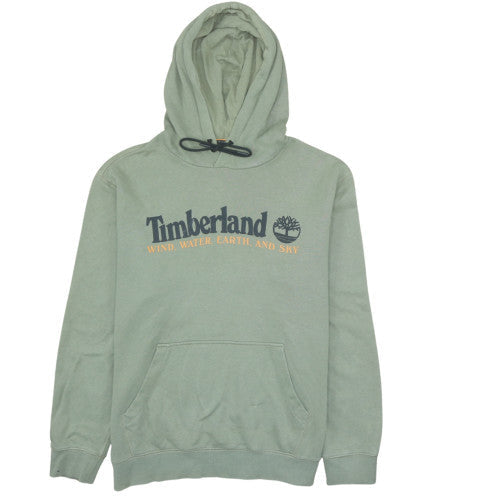Mens UK Size L Timberland Green Pullover Hoodie