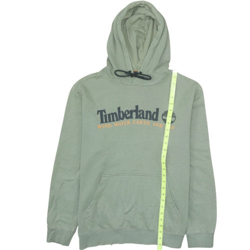 Mens UK Size L Timberland Green Pullover Hoodie