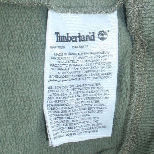 Mens UK Size L Timberland Green Pullover Hoodie