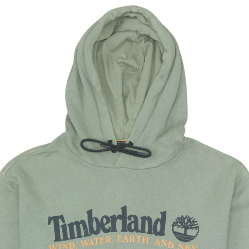 Mens UK Size L Timberland Green Pullover Hoodie