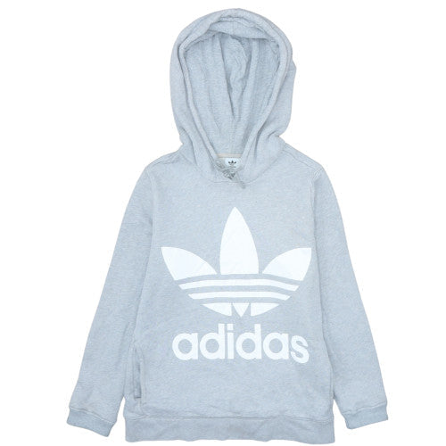 Womens UK Size 12 adidas Grey Pullover Hoodie