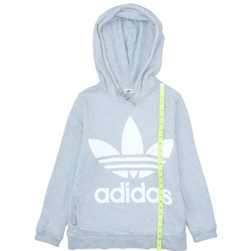 Womens UK Size 12 adidas Grey Pullover Hoodie