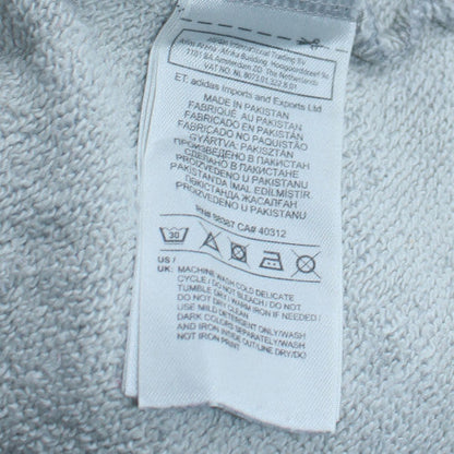 Womens UK Size 12 adidas Grey Pullover Hoodie