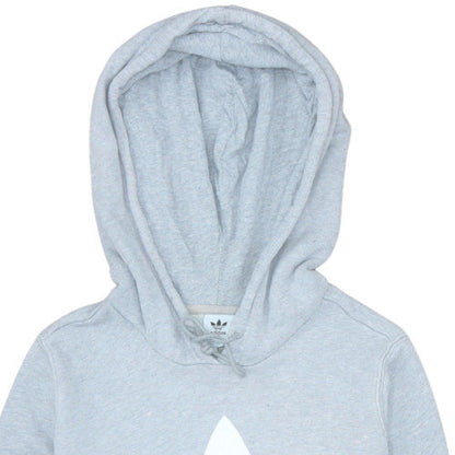 Womens UK Size 12 adidas Grey Pullover Hoodie