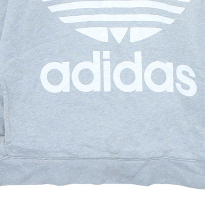 Womens UK Size 12 adidas Grey Pullover Hoodie