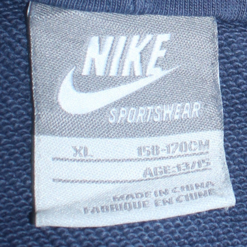 Boys UK Size 13-14 Years Nike Blue Pullover Hoodie