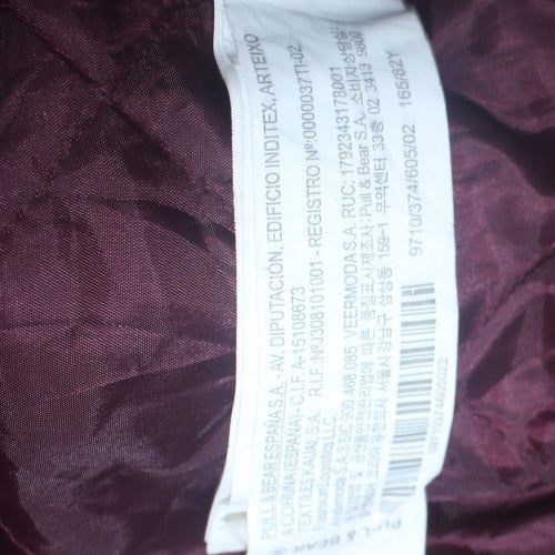Womens UK Size S Pull&Bear Brown Varsity Jacket
