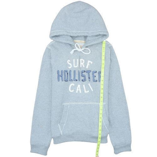 Mens UK Size M Hollister Blue Pullover Hoodie
