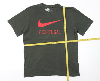 Nike Men’s Green Portugal Graphic Sports T-Shirt Size M